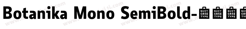 Botanika Mono SemiBold字体转换